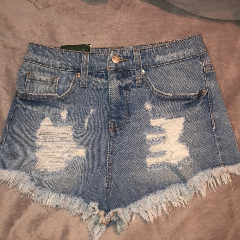 Denim shorts